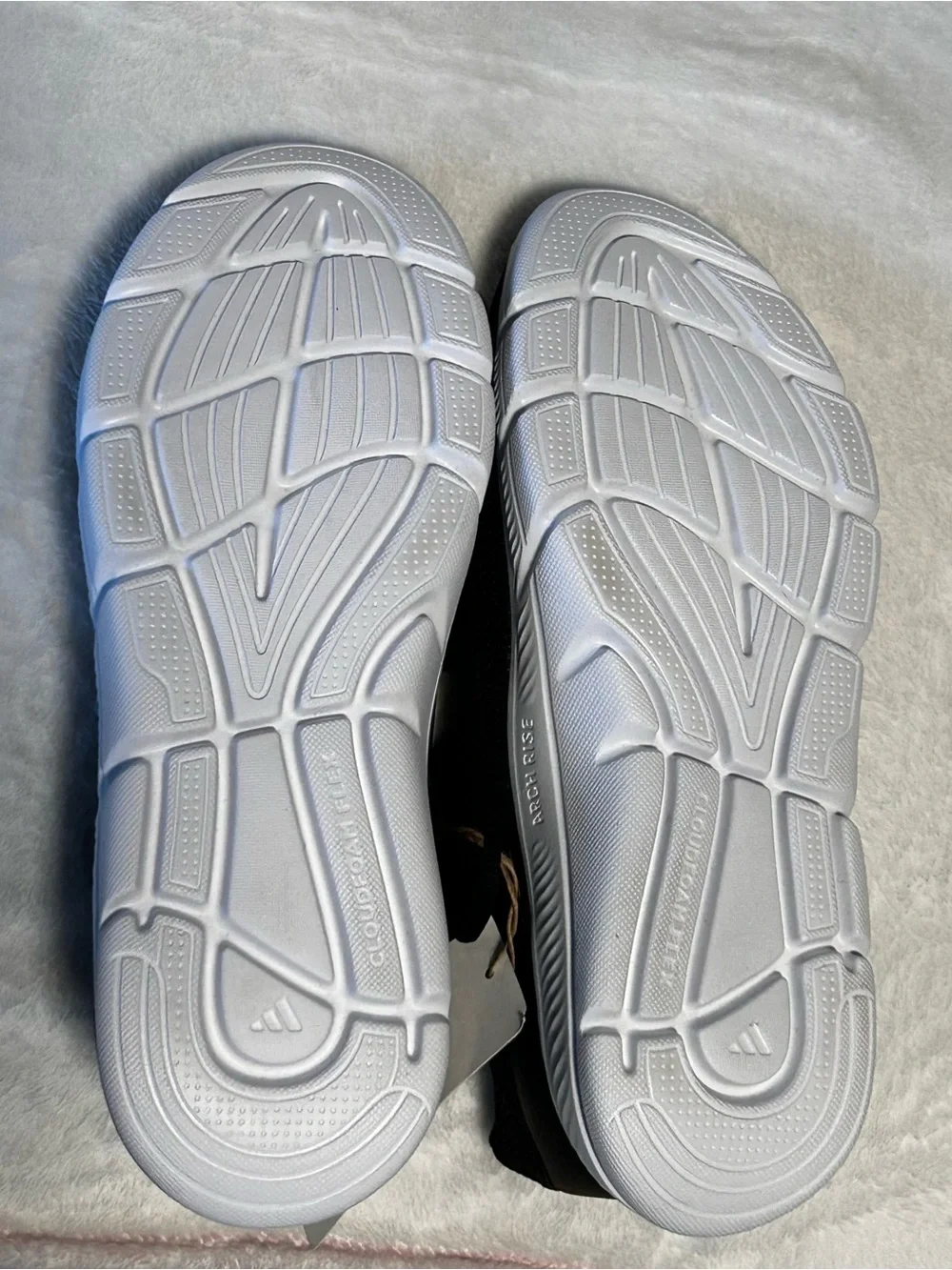 adidas Black and White Men's Cloudfoam Flex Sneakers